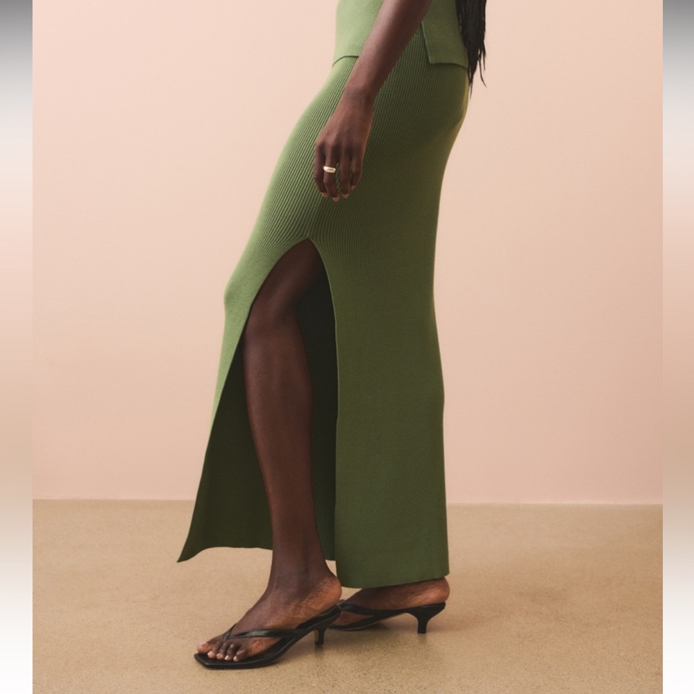 Green Maxi Skirt